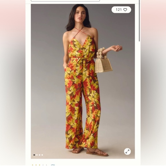 Floral Red Maxi Dress - Picture 2 of 2